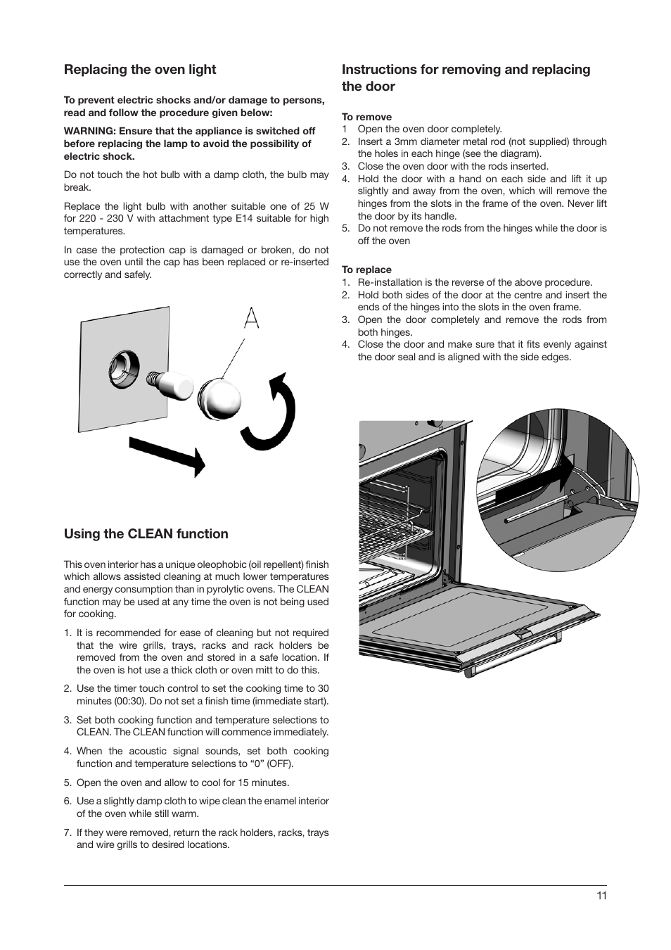 Kleenmaid OMF6020 User Manual | Page 11 / 20