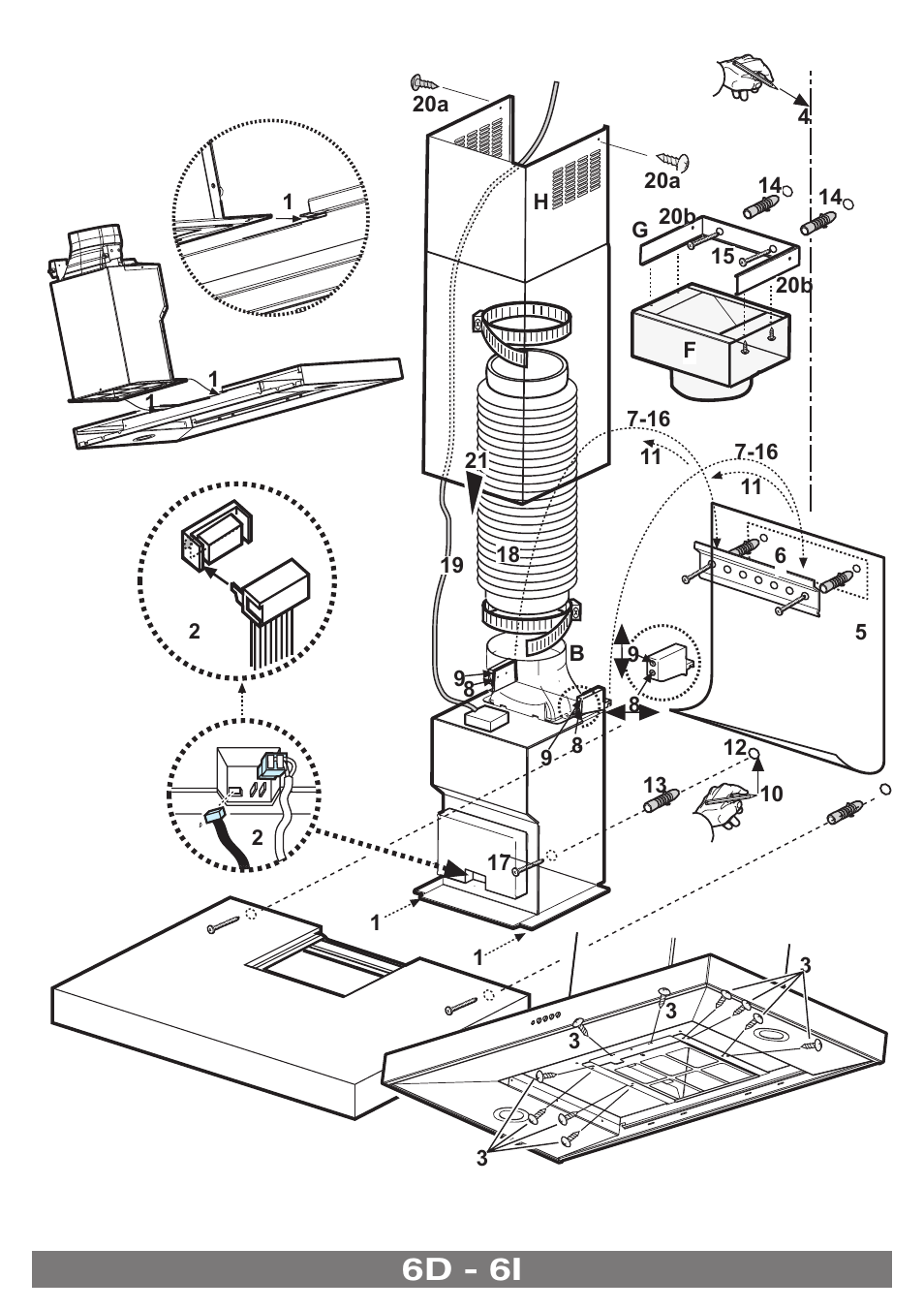 6d - 6i | Kleenmaid RHSGSPOT User Manual | Page 8 / 18