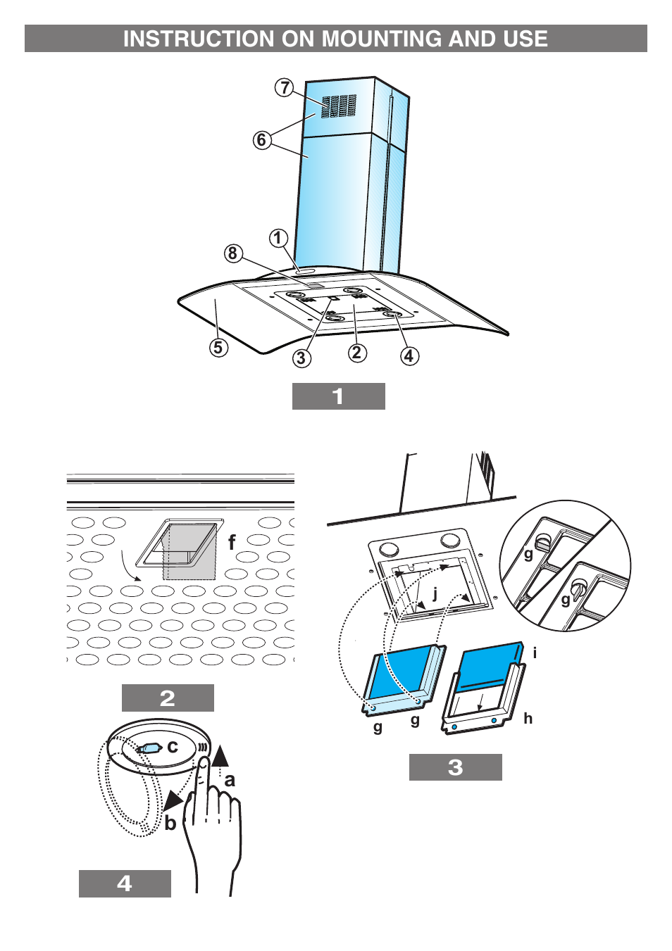 14 3 2 instruction on mounting and use, Ab c | Kleenmaid ANTARTICA User Manual | Page 3 / 12