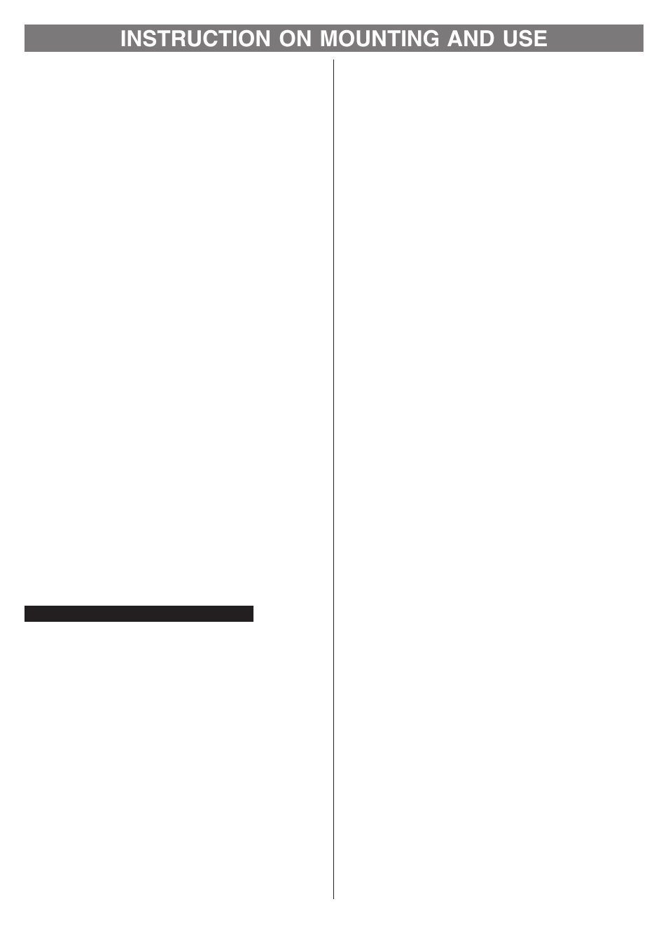 Instruction on mounting and use | Kleenmaid ARTICA User Manual | Page 5 / 12