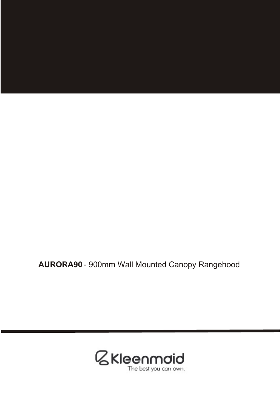 Kleenmaid AURORA90 User Manual | 30 pages