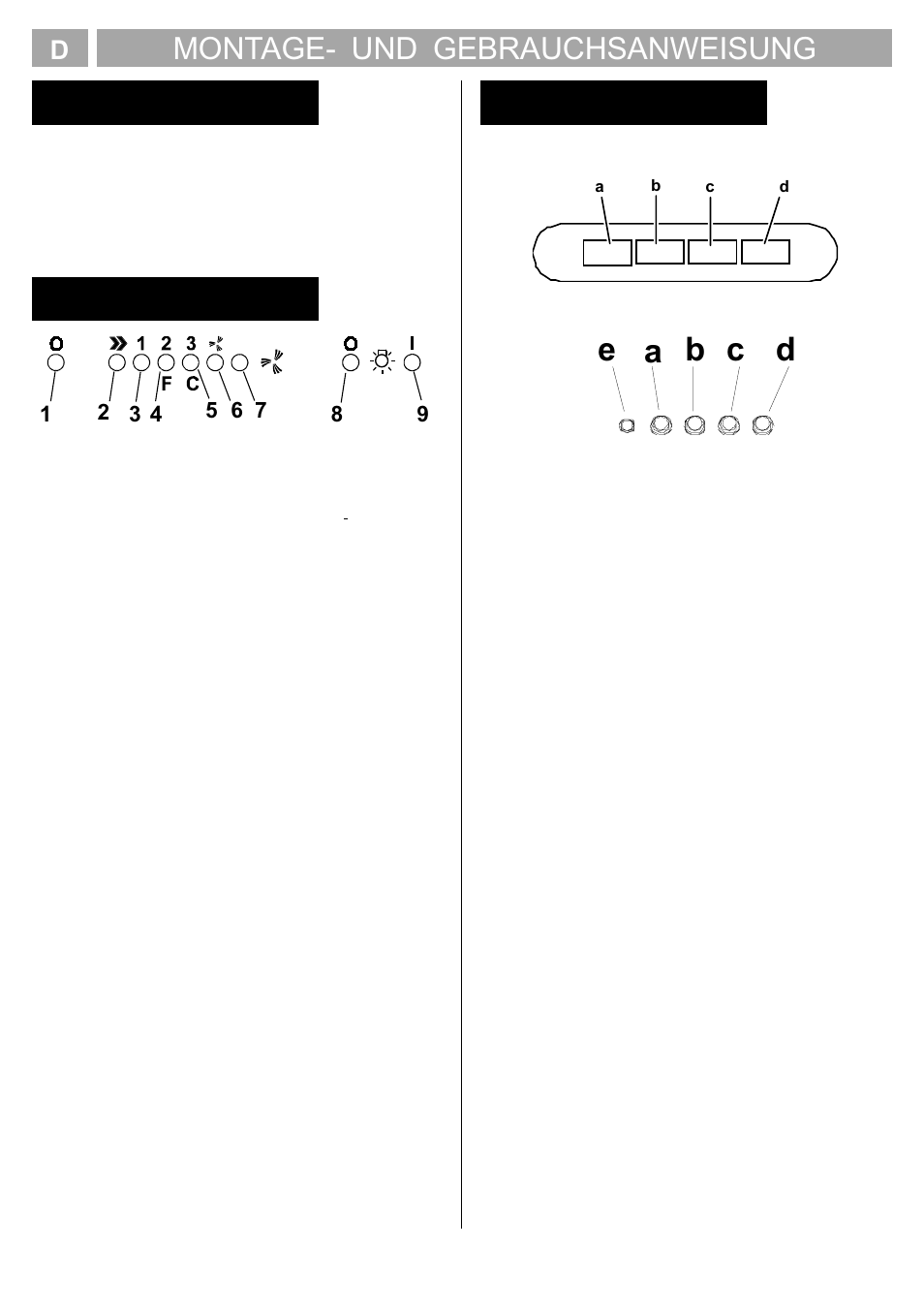 Montage- und gebrauchsanweisung | Kleenmaid AURORA90 User Manual | Page 6 / 30