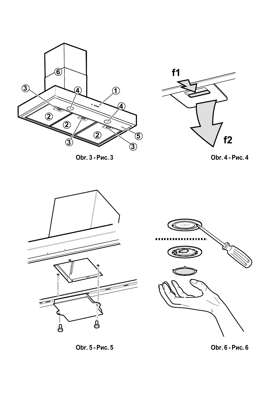 F1 f2 | Kleenmaid BOX90 User Manual | Page 6 / 24