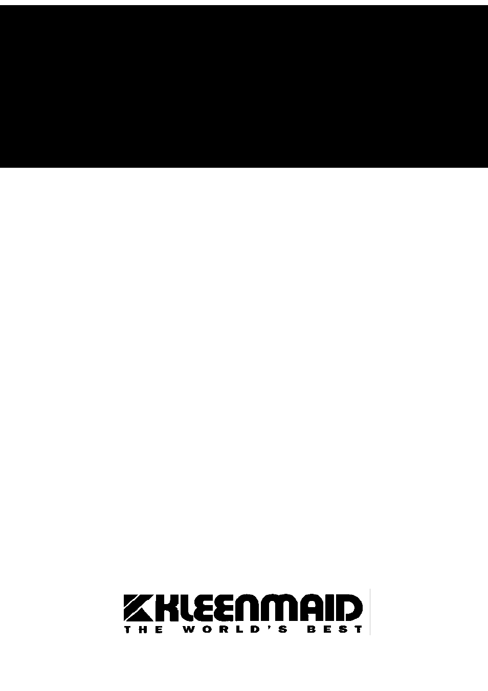 Kleenmaid BOXISLAND100 User Manual | 19 pages