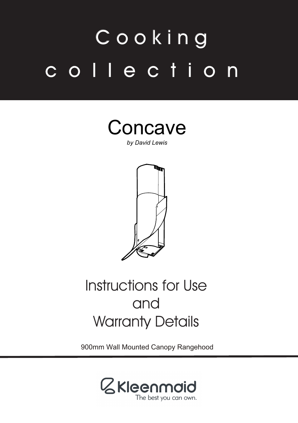 Kleenmaid CONCAVE User Manual | 12 pages