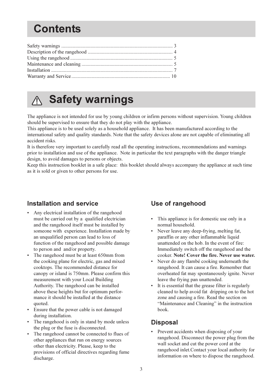 Kleenmaid KEY60 User Manual | Page 3 / 12