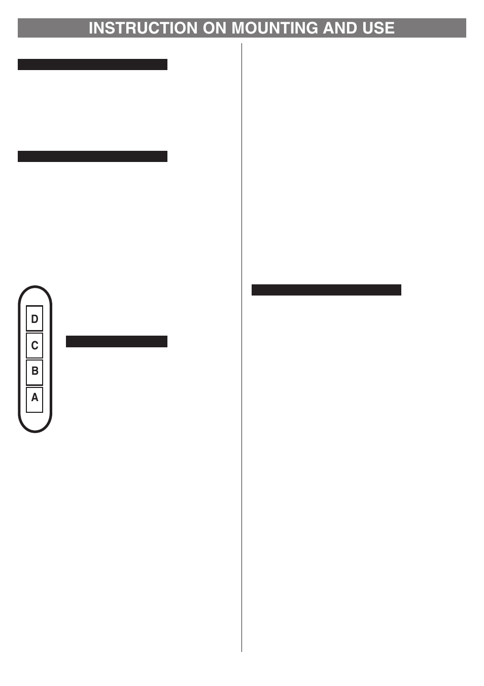 Instruction on mounting and use | Kleenmaid MENHIR User Manual | Page 9 / 12