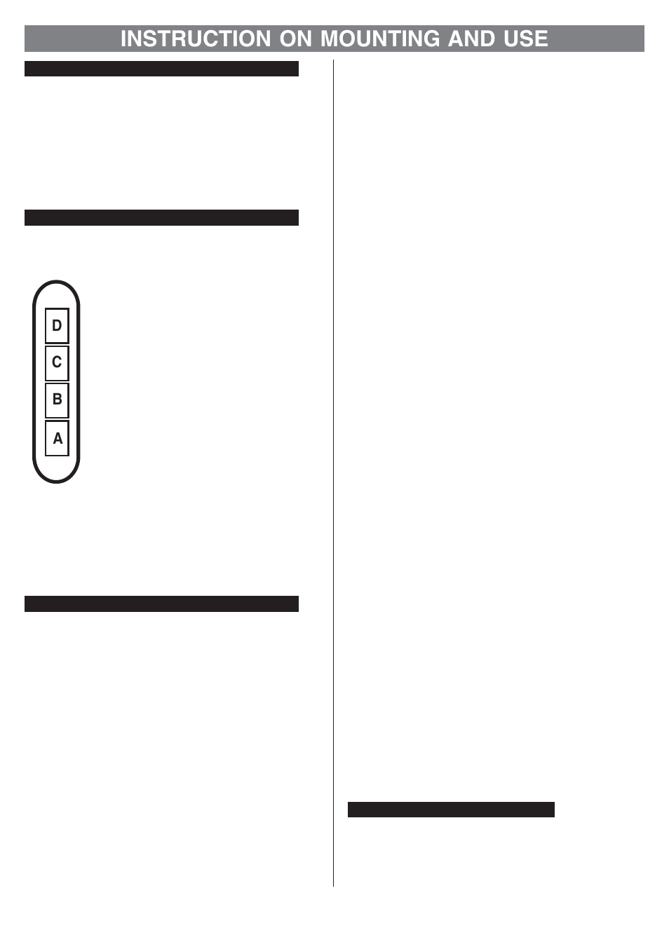 Instruction on mounting and use | Kleenmaid MINI OM User Manual | Page 5 / 8