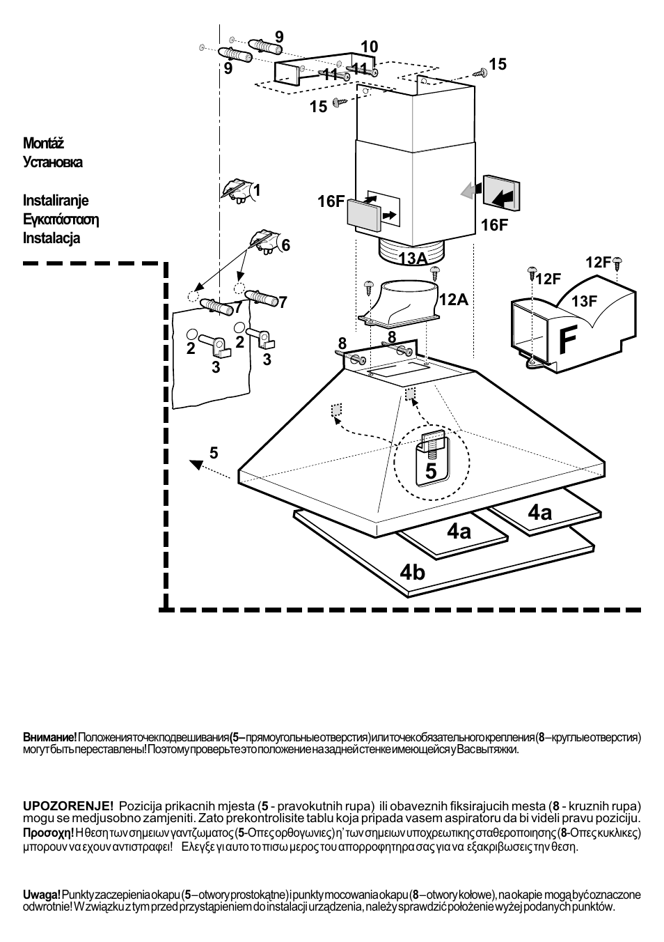 4a 4b 4a | Kleenmaid TONDA90 User Manual | Page 3 / 34