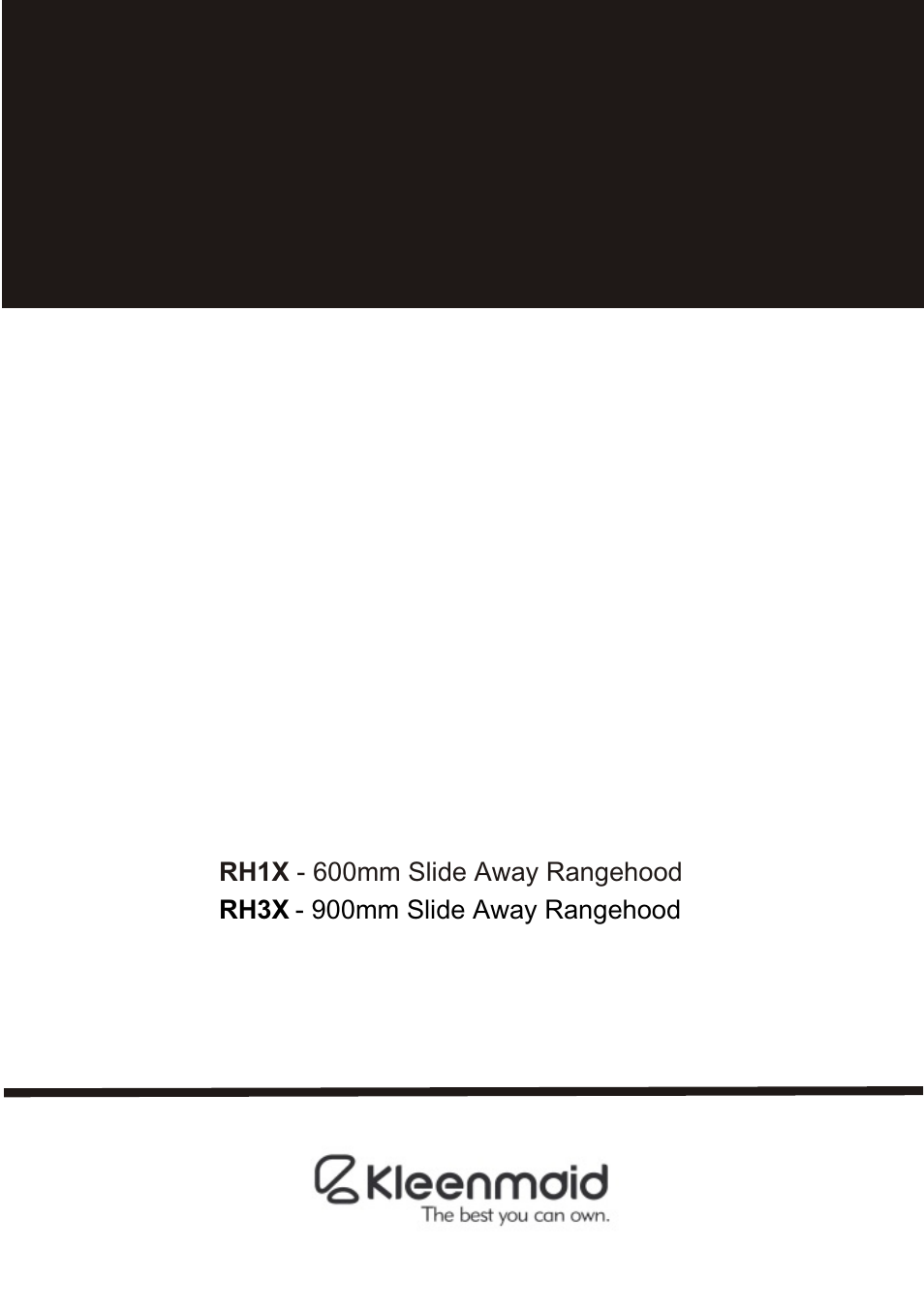 Kleenmaid RH1X User Manual | 8 pages