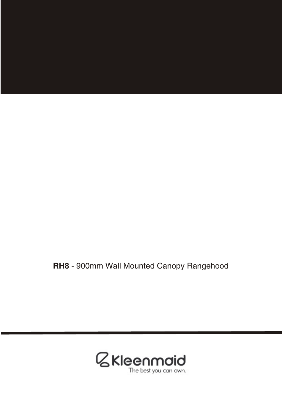Kleenmaid RH8 User Manual | 8 pages