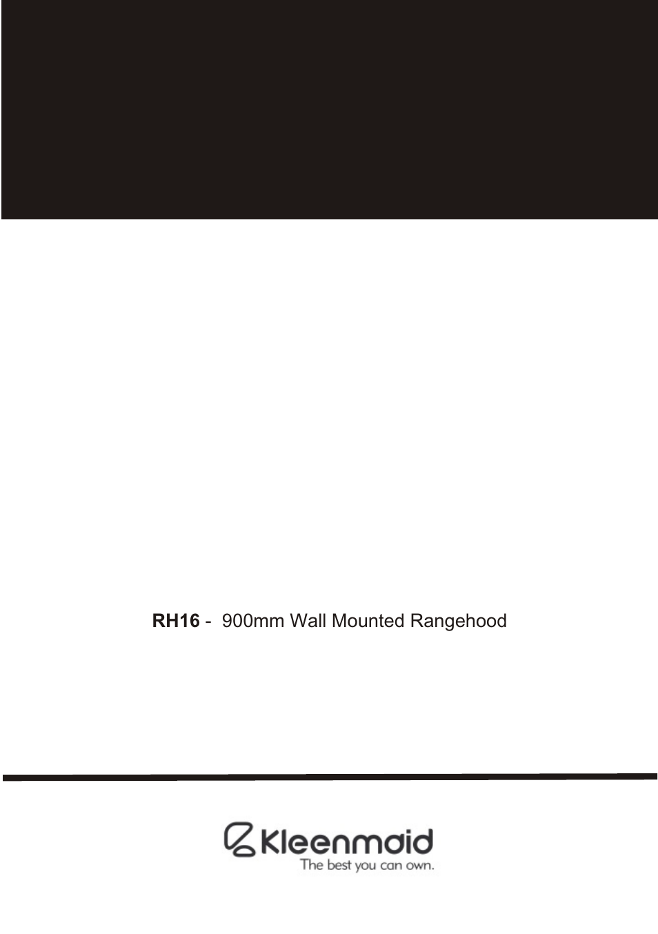 Kleenmaid RH16 User Manual | 12 pages