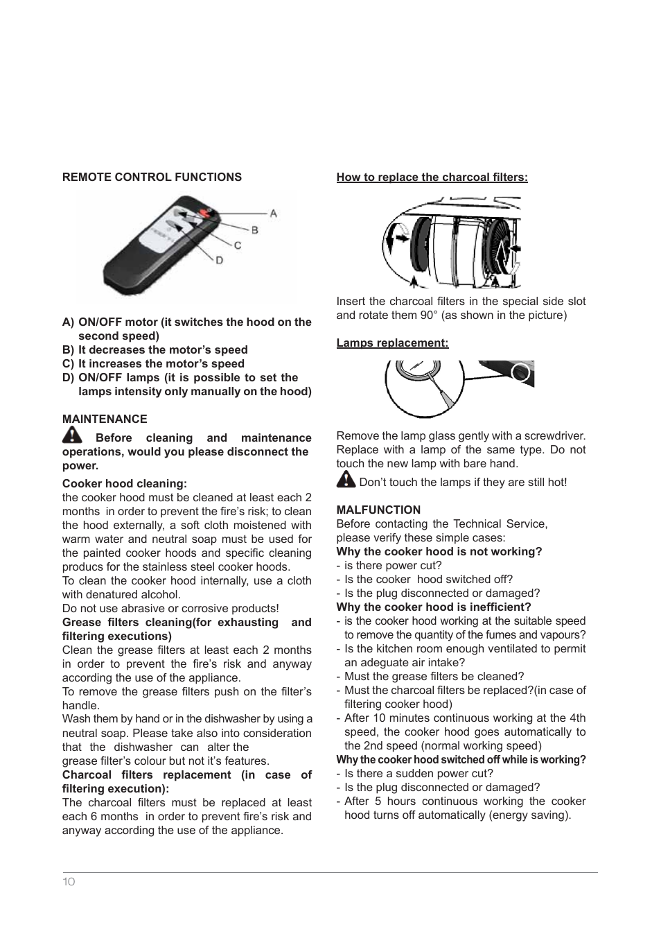Kleenmaid RHCBB90 User Manual | Page 10 / 12