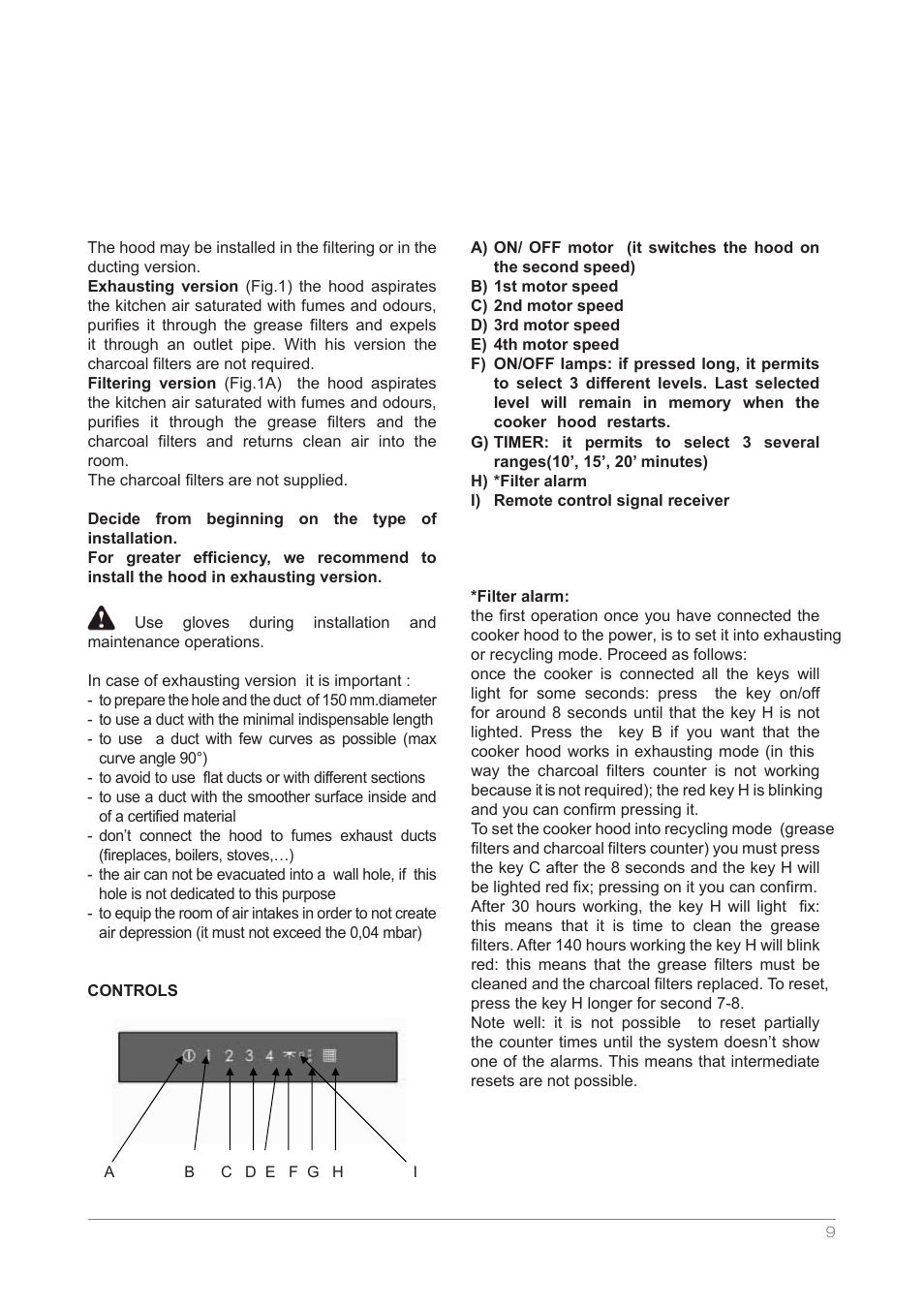 Kleenmaid RHCBB90 User Manual | Page 9 / 12
