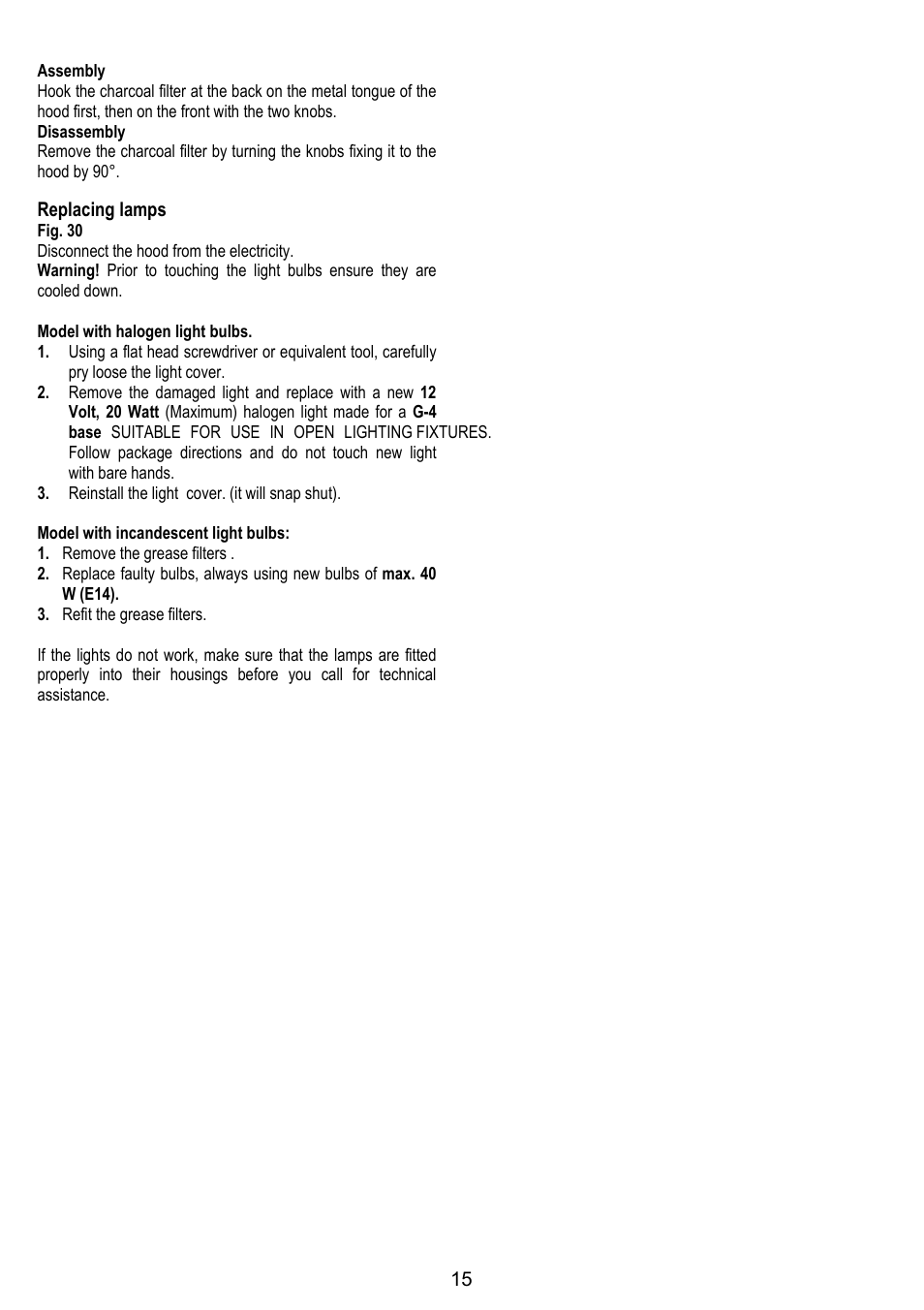 Kleenmaid RHMC60 User Manual | Page 13 / 16