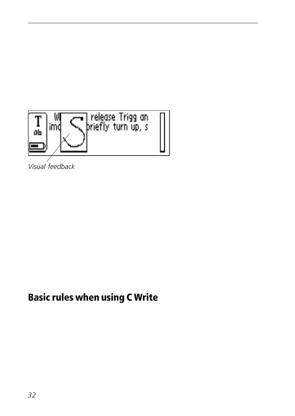 Basic rules, C write feedback, Using c write | C Technologies Mobile Information Collector C-Pen User Manual | Page 32 / 95