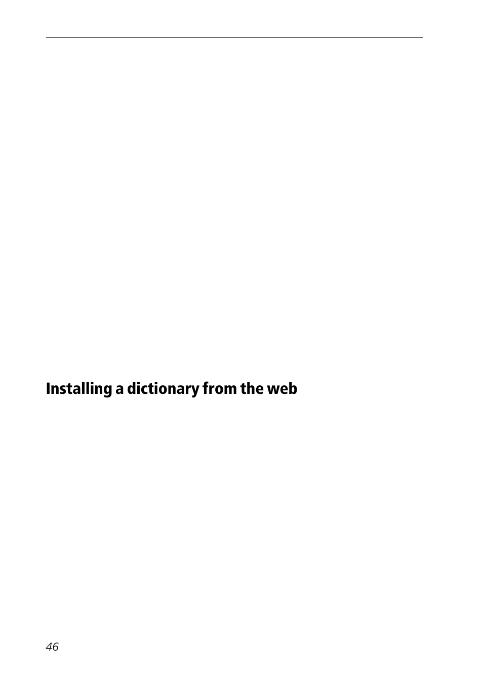Installing a dictionary from the web, Download dictionary | C Technologies Mobile Information Collector C-Pen User Manual | Page 46 / 95