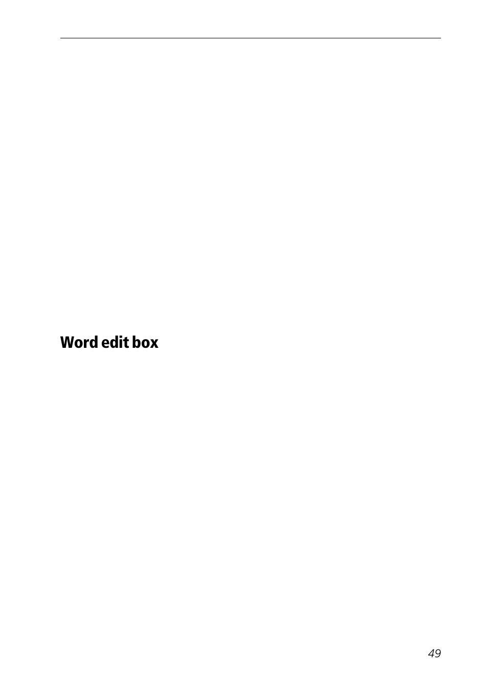 Word edit box | C Technologies Mobile Information Collector C-Pen User Manual | Page 49 / 95