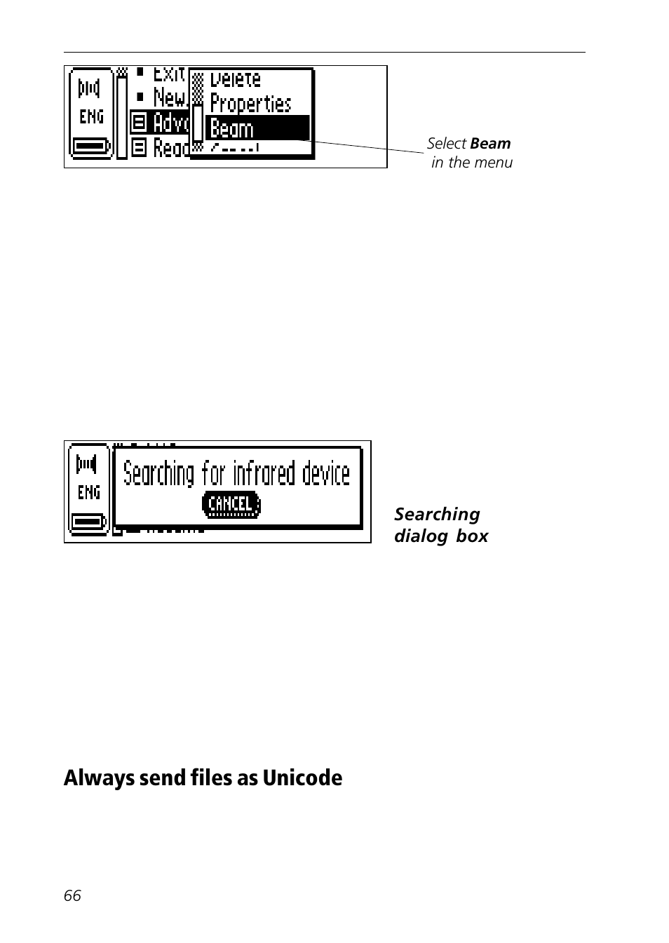 Folders, Searching dialog | C Technologies Mobile Information Collector C-Pen User Manual | Page 66 / 95