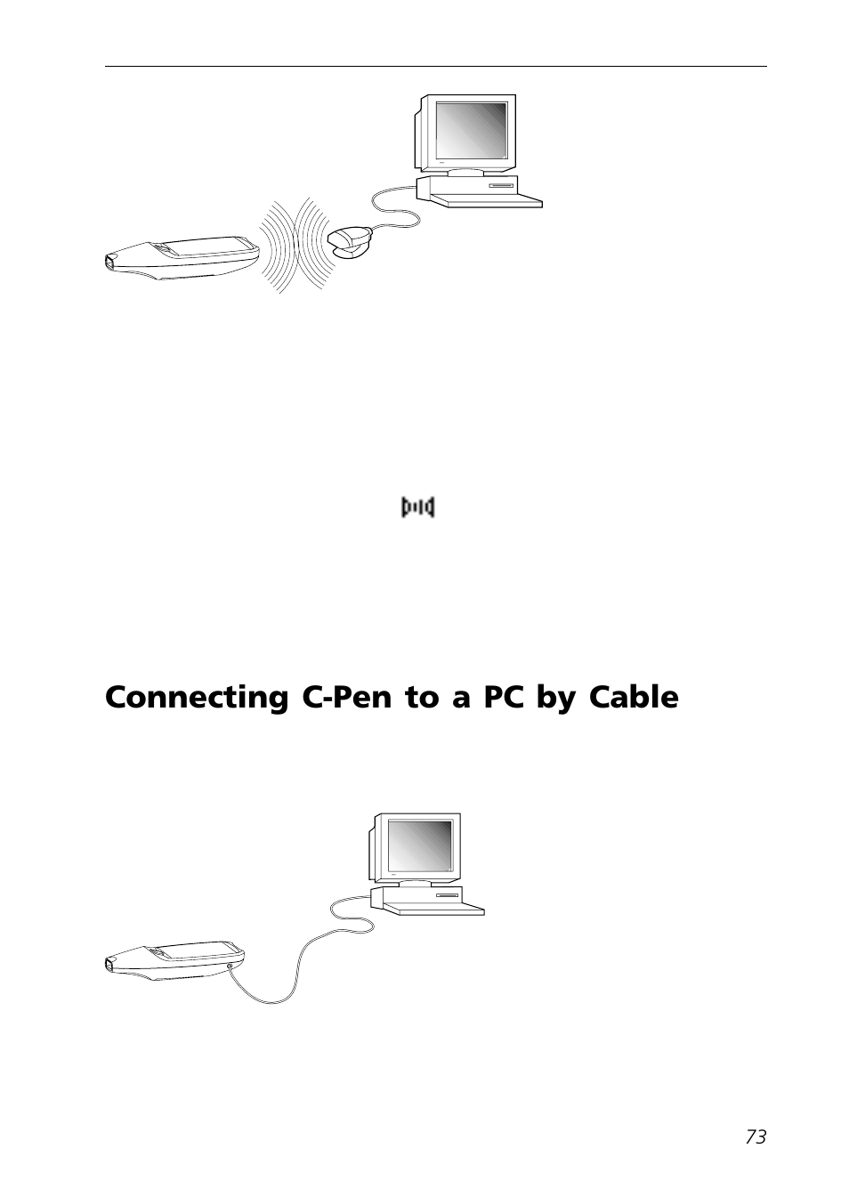 Connecting c-pen to a pc by cable | C Technologies Mobile Information Collector C-Pen User Manual | Page 73 / 95