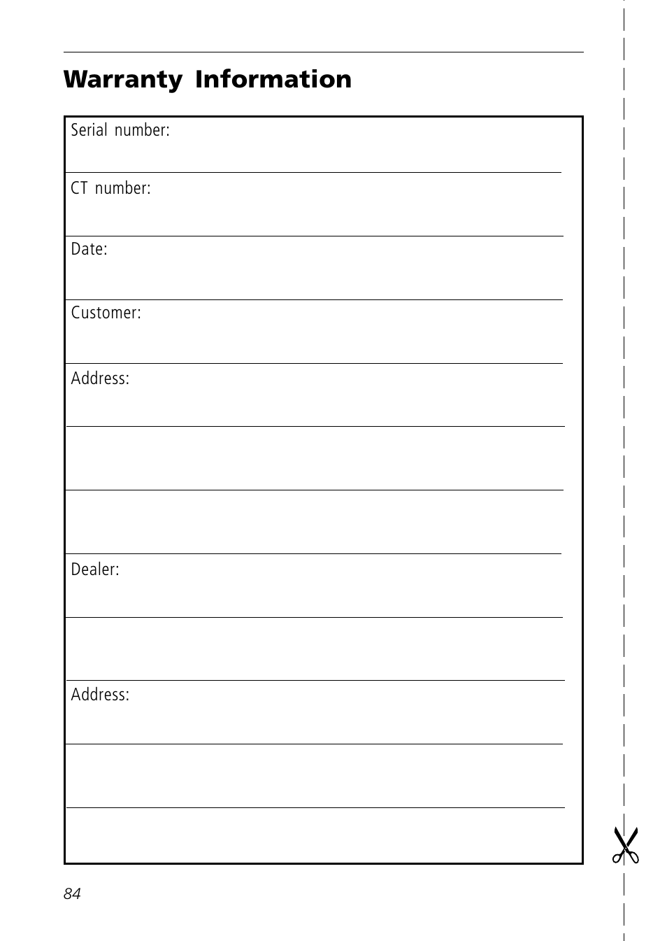 Warranty information | C Technologies Mobile Information Collector C-Pen User Manual | Page 84 / 95