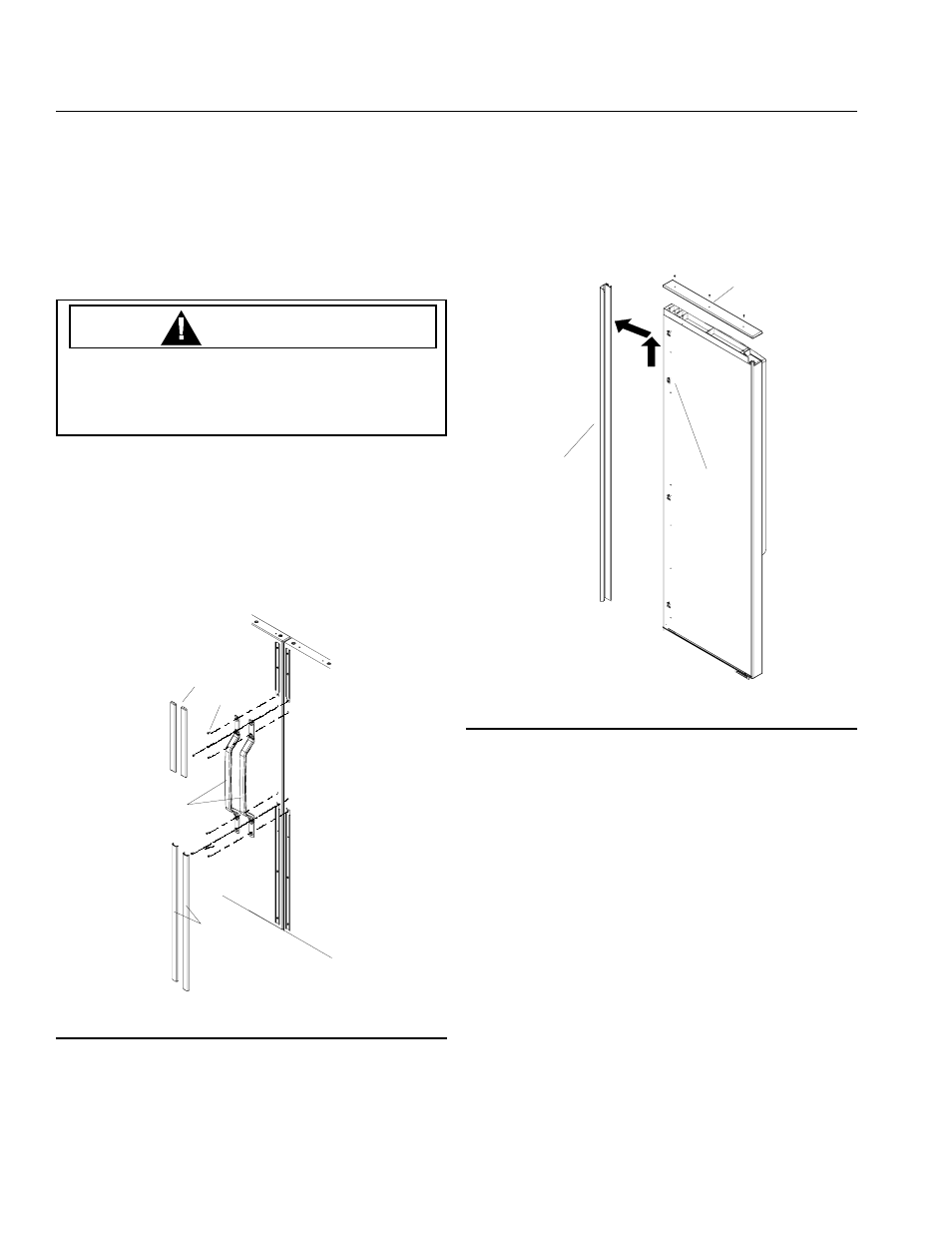 Warning, Removing handles tools required, Connecting water supply | Stabilize refrigerator and align doors | Kleenmaid V Series User Manual | Page 4 / 17