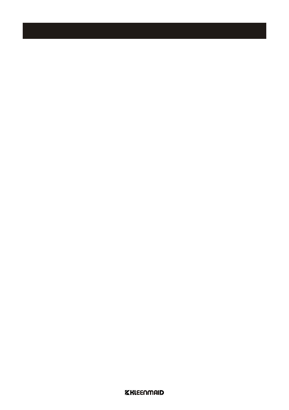 Warranty and service | Kleenmaid BX521V User Manual | Page 20 / 21