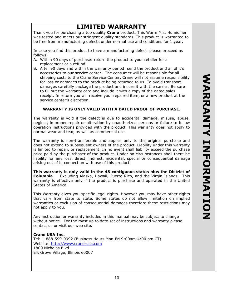 Crane & Co. EE- 5200 W / B User Manual | Page 11 / 13