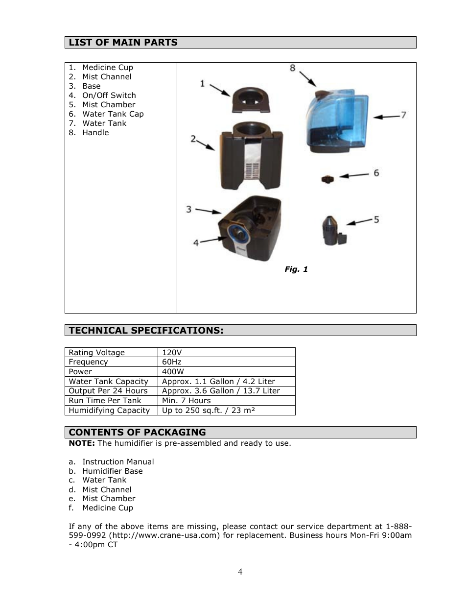 Crane & Co. EE- 5200 W / B User Manual | Page 5 / 13