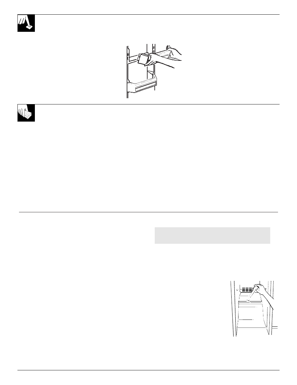 Cleaning—inside and outside, 12 freezer compartment, Care and cleaning | Kleenmaid TFG27PFXA User Manual | Page 12 / 72