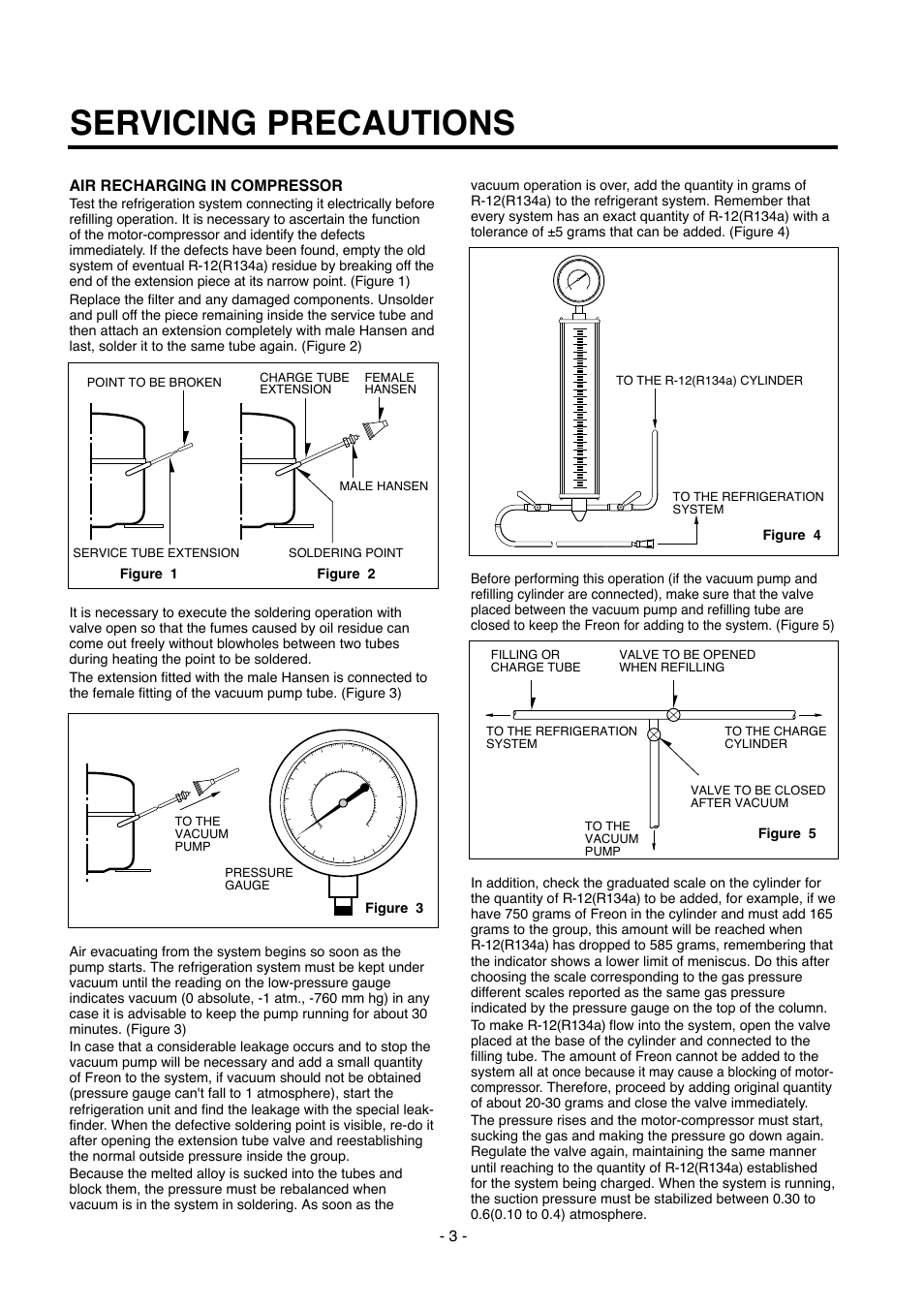 Servicing precautions | Kleenmaid TBR351ANBRWH User Manual | Page 3 / 18