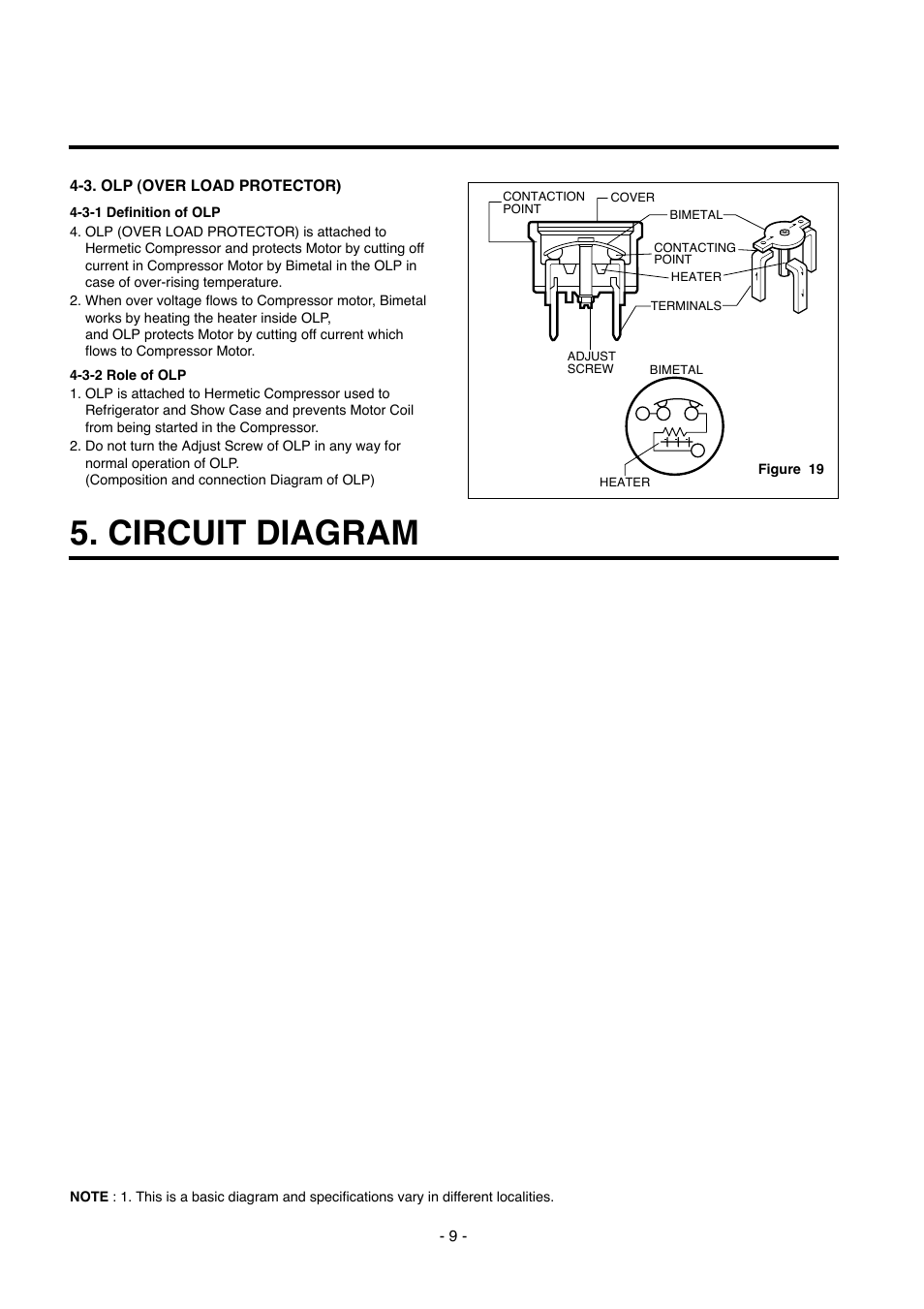 Circuit diagram | Kleenmaid TBR351ANBRWH User Manual | Page 9 / 18