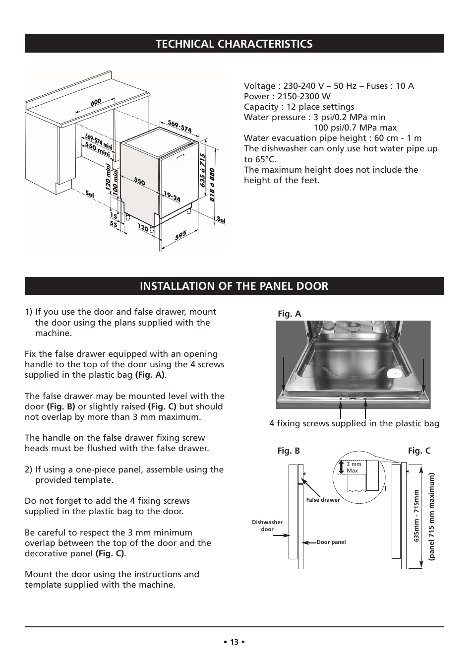 Kleenmaid DW27i User Manual | Page 13 / 22