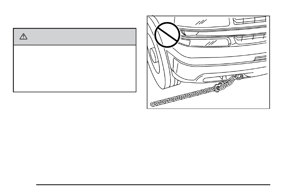 Recovery hooks, Caution | CHEVROLET Tahoe User Manual | Page 406 / 634