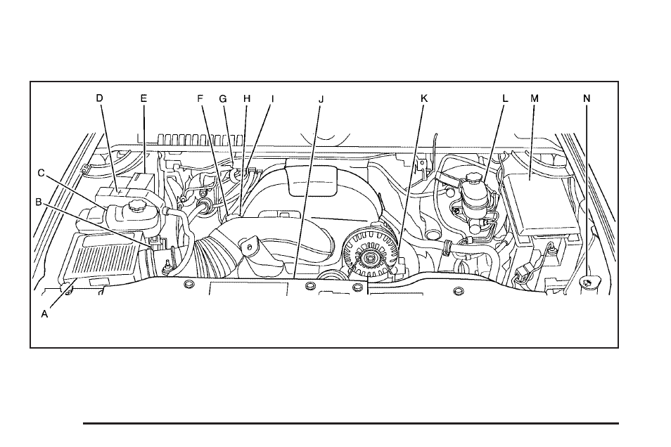 Engine compartment overview | CHEVROLET Tahoe User Manual | Page 458 / 634