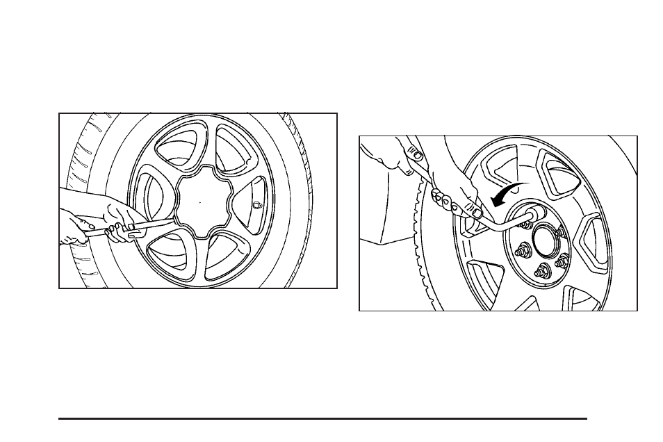 Removing the flat tire and installing, The spare tire | CHEVROLET Tahoe User Manual | Page 537 / 634