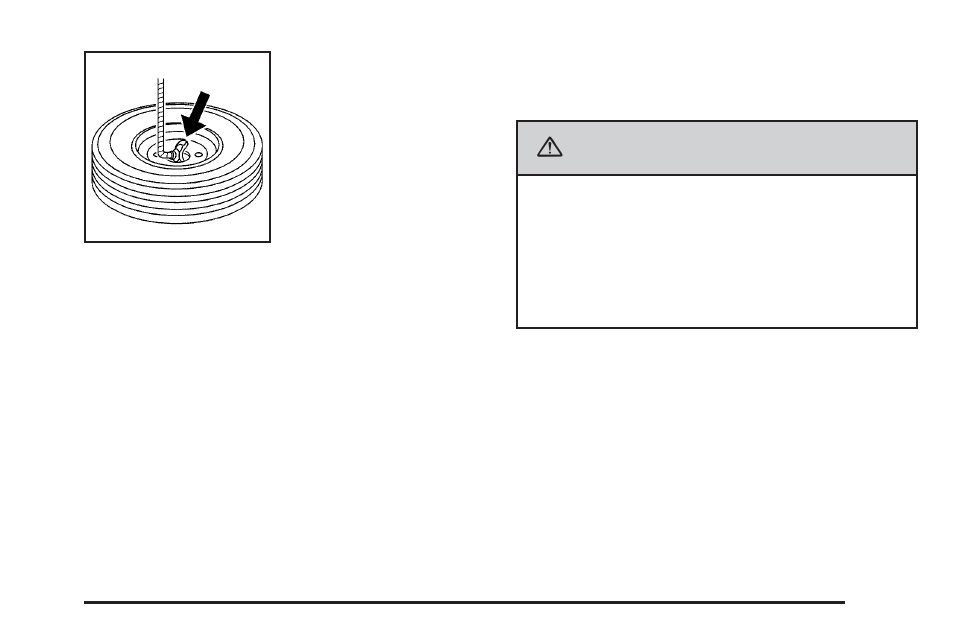 Storing a flat or spare tire and tools, Caution | CHEVROLET Tahoe User Manual | Page 547 / 634