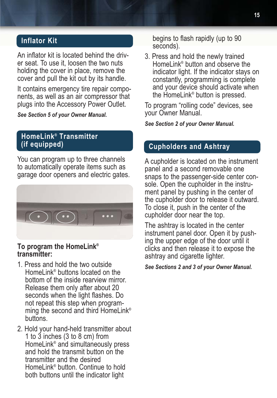 CHEVROLET SSR User Manual | Page 15 / 16
