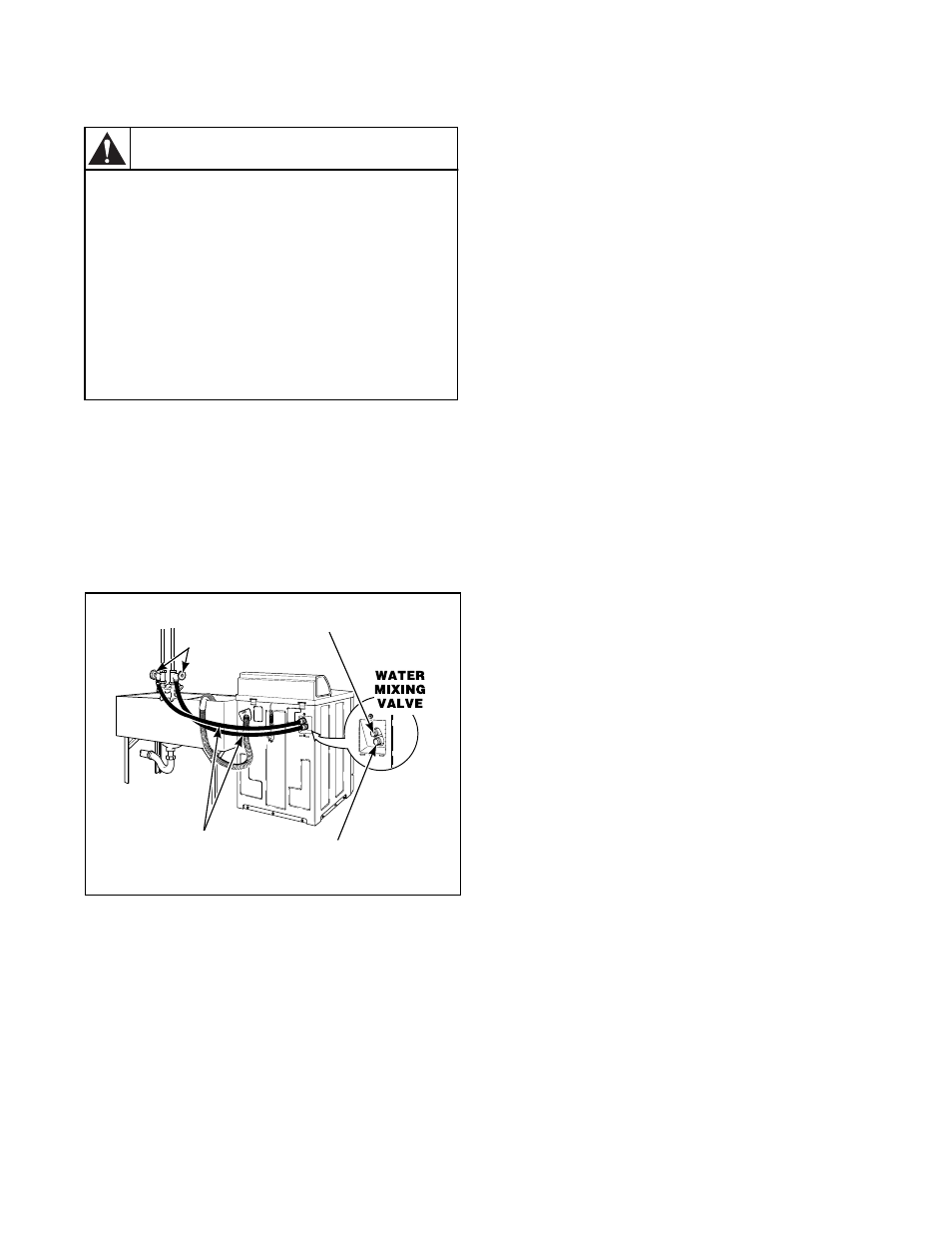 Water supply requirements, Warning, Water temperature | Kleenmaid LWG74 Revision 5 Installation User Manual | Page 13 / 15