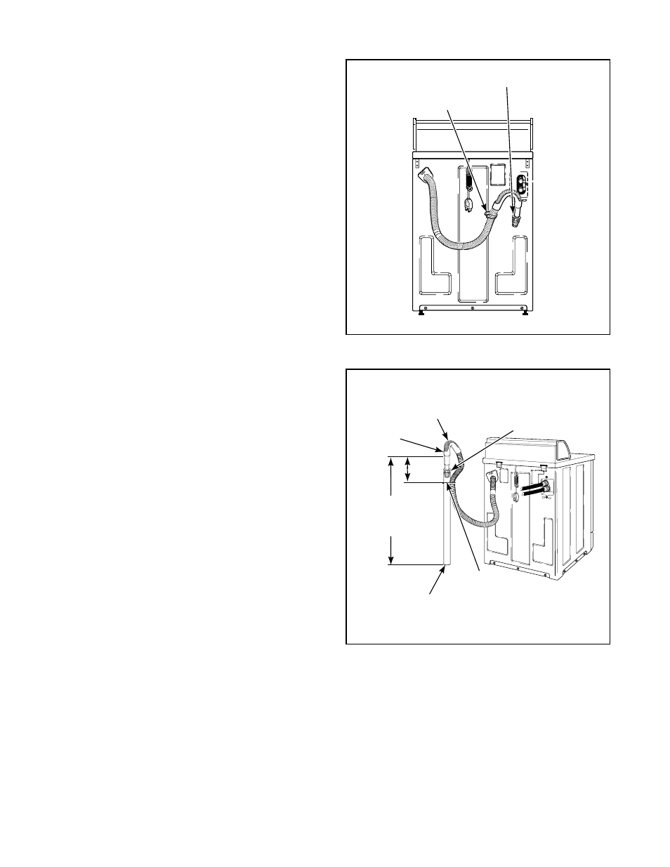 Step 4, Connect drain hose to drain receptacle | Kleenmaid LWG74 Revision 5 Installation User Manual | Page 7 / 15