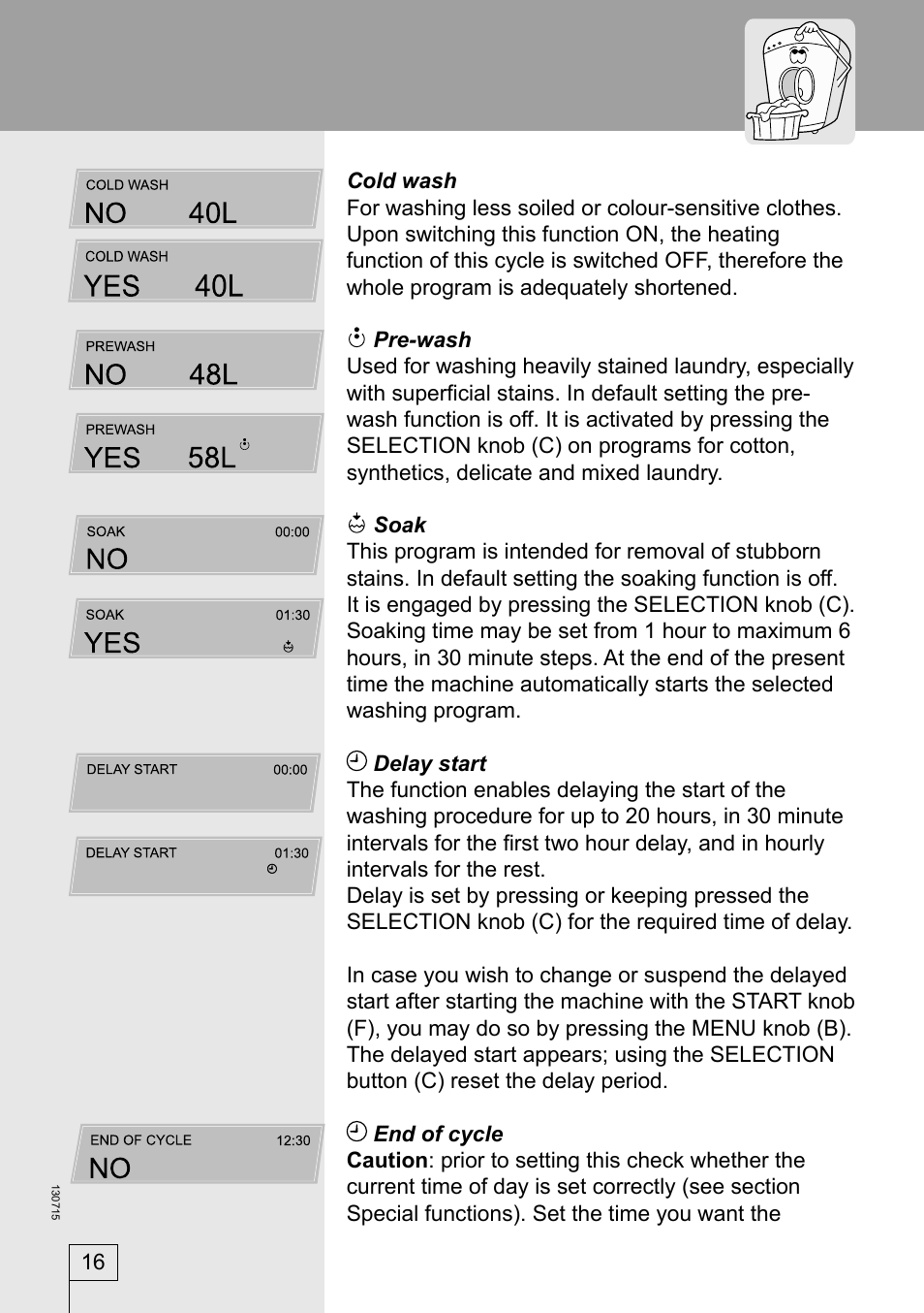 Kleenmaid KFL1600 User Manual | Page 16 / 36