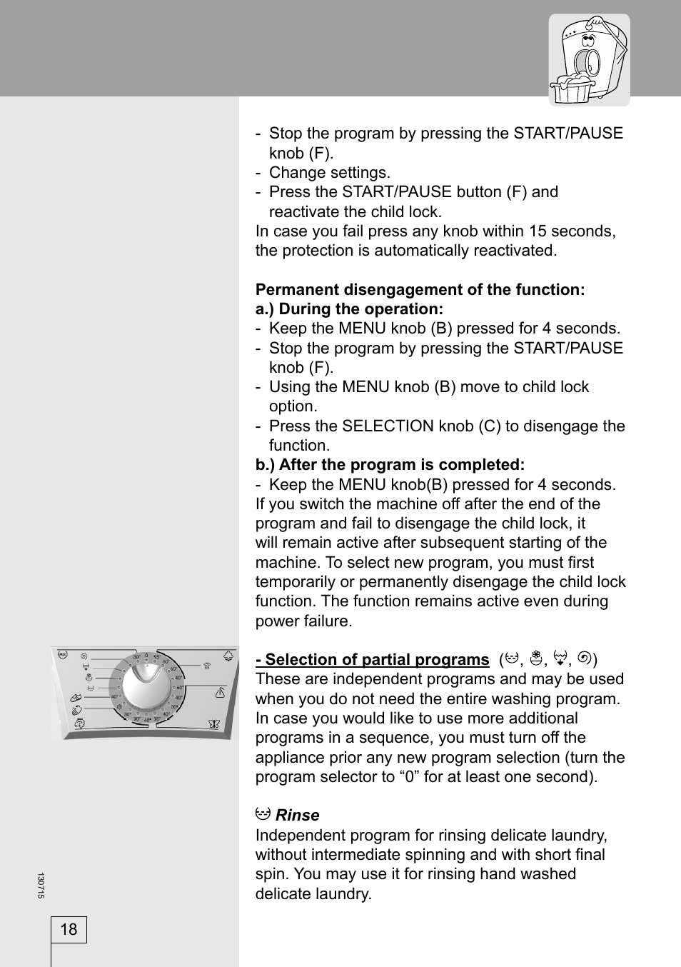 Kleenmaid KFL1600 User Manual | Page 18 / 36