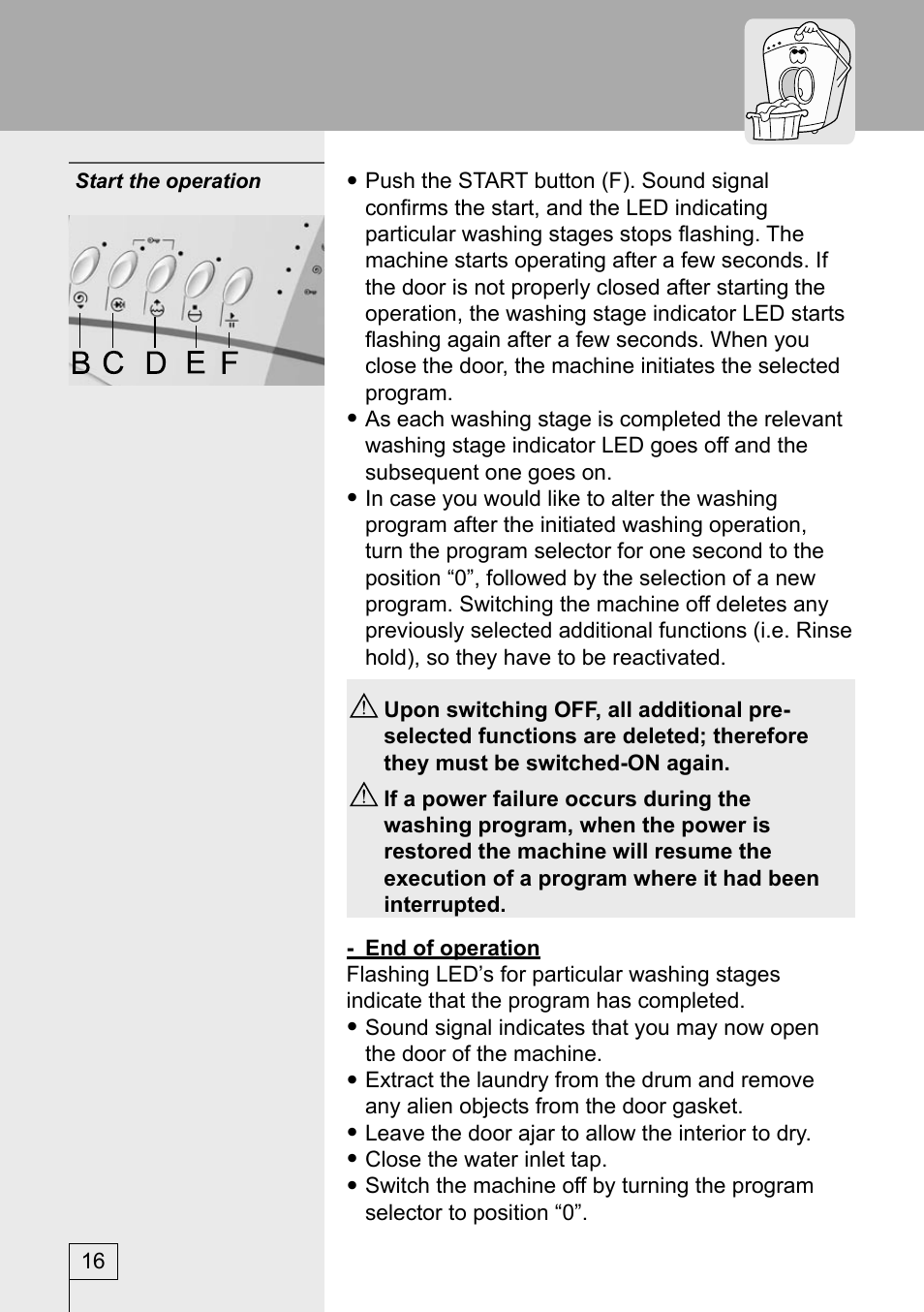 Kleenmaid KFL850 User Manual | Page 16 / 32