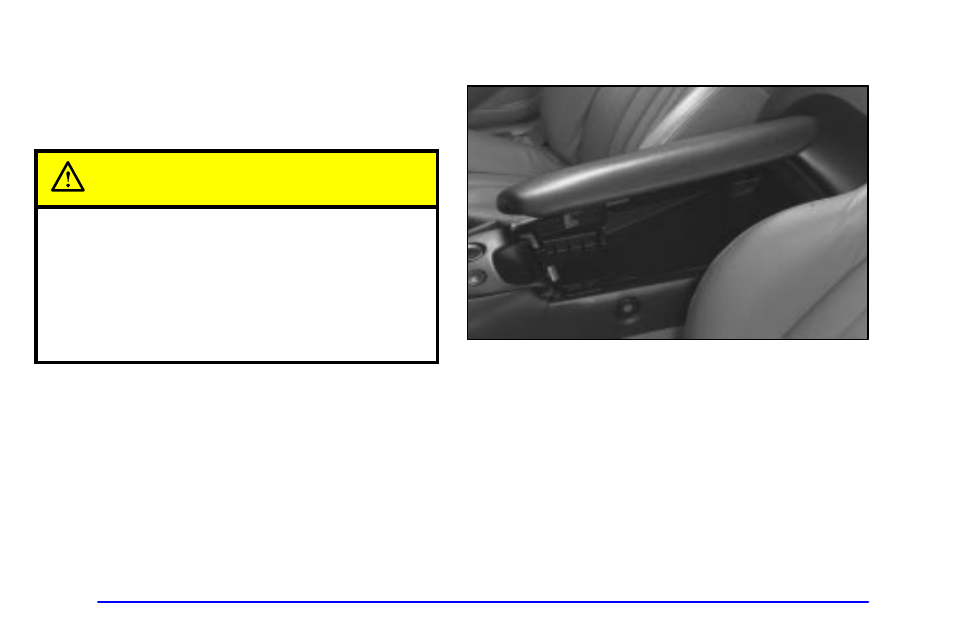 Caution, Storage compartments | CHEVROLET 1999 Corvette User Manual | Page 108 / 376