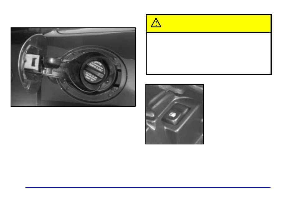 Filling your tank, Caution | CHEVROLET 1999 Corvette User Manual | Page 256 / 376