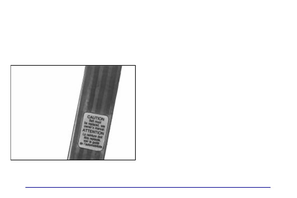 Replacing restraint system parts after a crash | CHEVROLET 1999 Corvette User Manual | Page 52 / 376