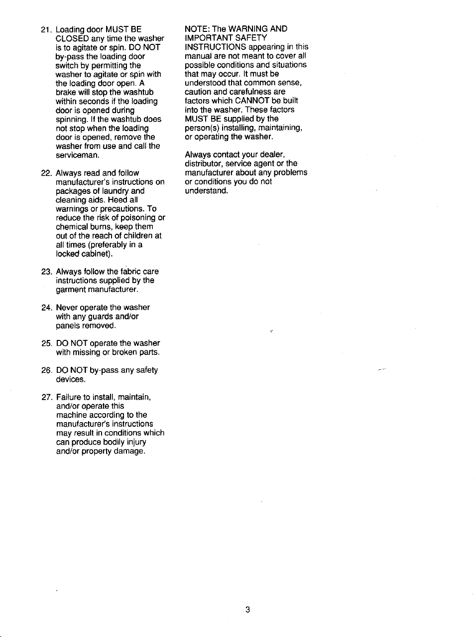 Kleenmaid KAW693 Version 35956R1 User Manual | Page 4 / 23