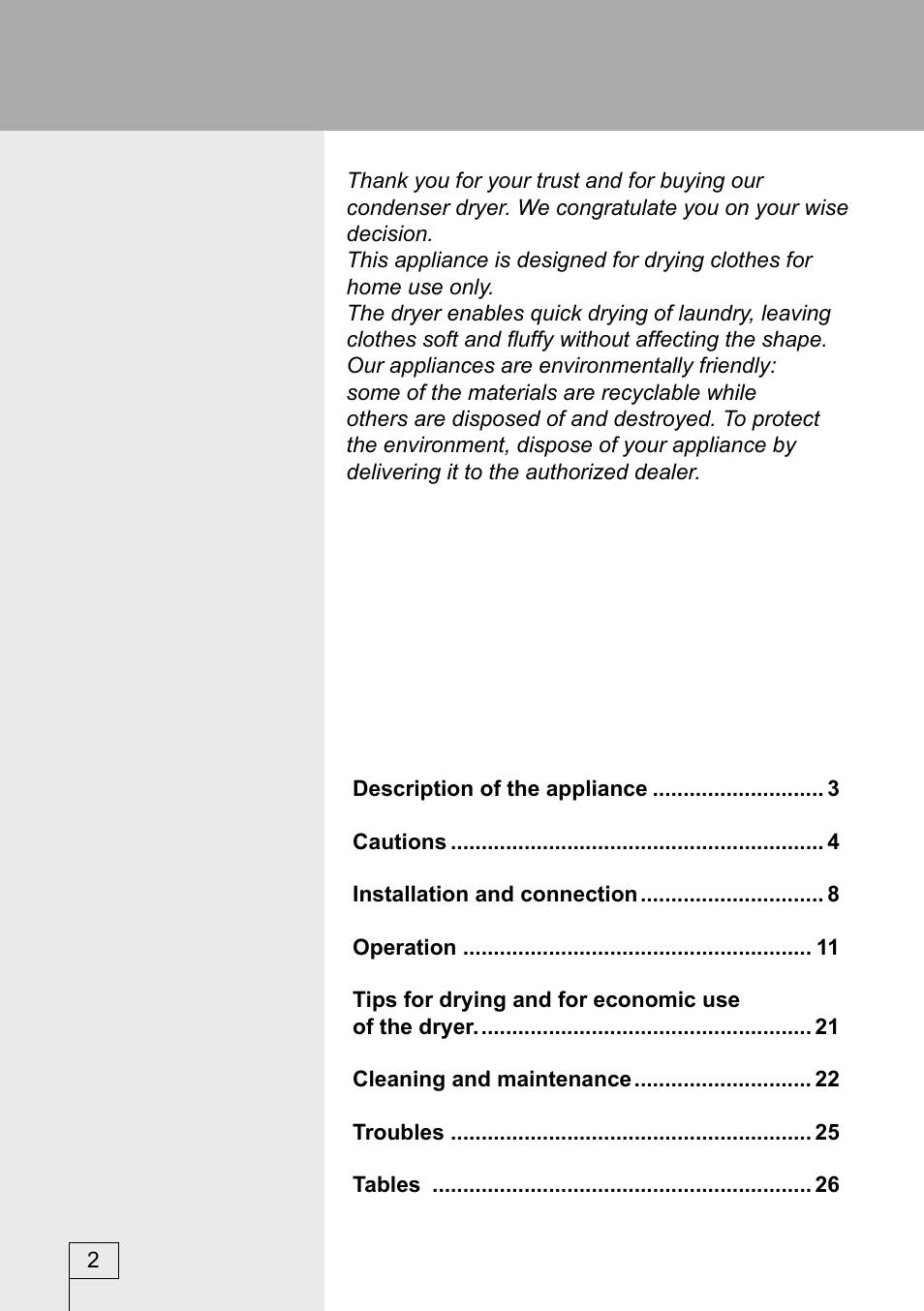Kleenmaid KED600 User Manual | Page 2 / 33