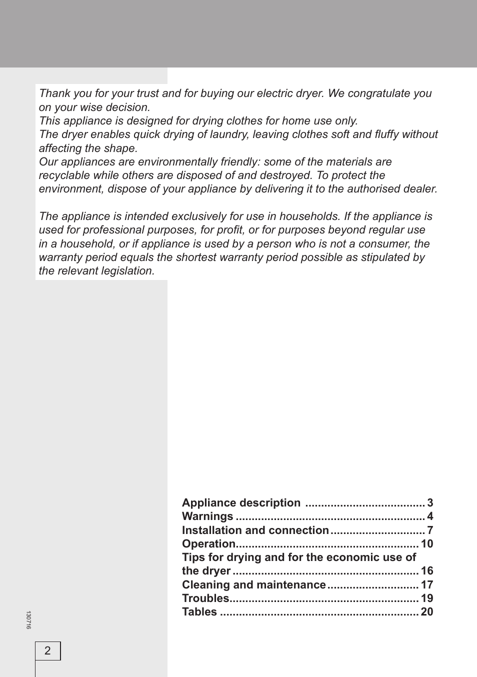 Kleenmaid KED501 User Manual | Page 2 / 24