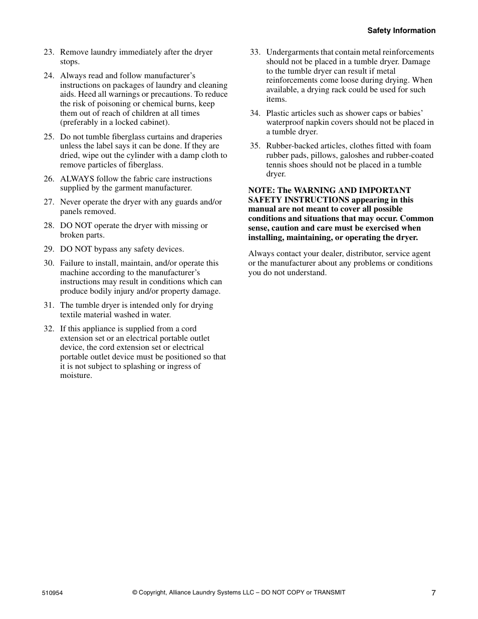 Kleenmaid LEK37A Version 510954R5 User Manual | Page 9 / 24